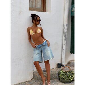 Outcast Riri Jorts in Light Blue Denim